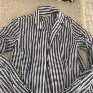 Designer Striped Button Down